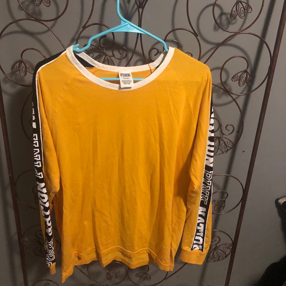 Yellow pink shirt